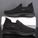 Men Walking Knit Mesh Breathable Lightweight Sneakers Slip-on Mens Casual Shoes Fashion Comfort_desvips.com