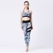 LazyZoom Printed Pants Women's Set Sports Bra Quick-Dry Fitness Yoga Outfit Women_desvips.com