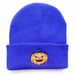 Men And Women Autumn Winter New Halloween Pumpkin Little Devil Embroidered Knitted Pullover Warm Beanie Cold Hat Student_desvips.com
