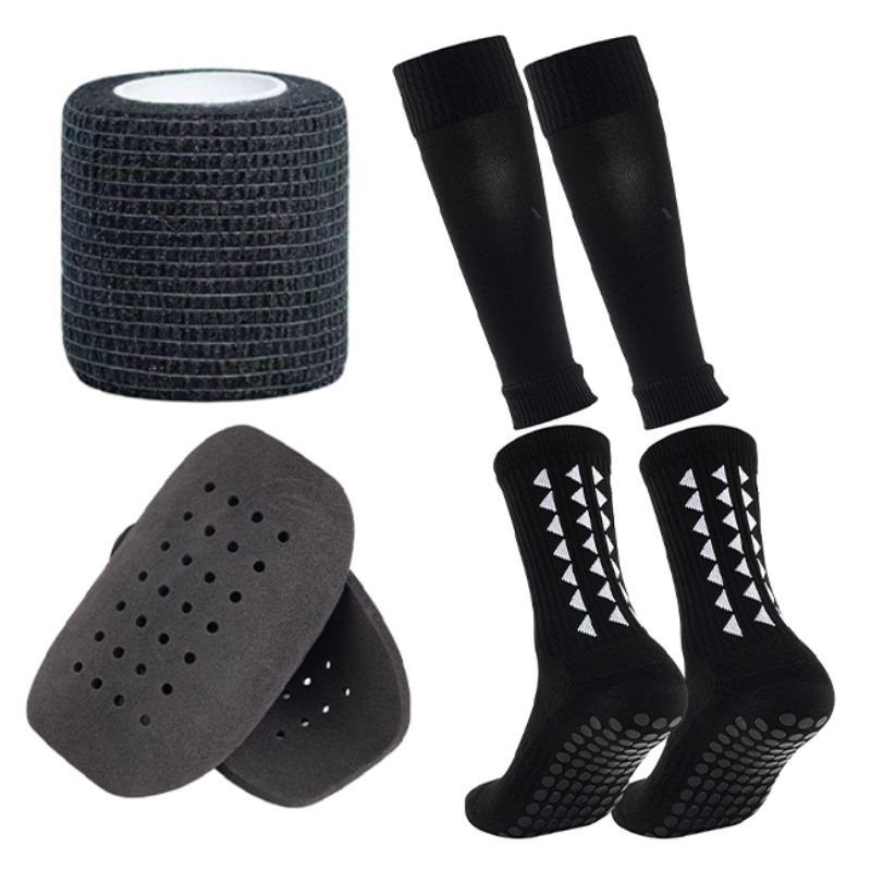 Adult Thickened Short Leg Football Socks Strap Set Men's And Women's Adhesive Non-slip Socks_desvips.com