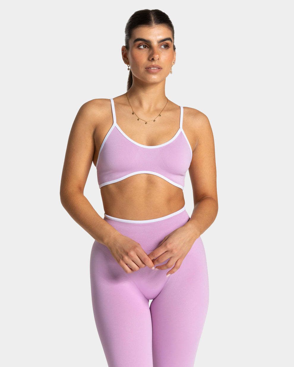 TEVEOE Women's Running Fitness Set Quick Drying Sports Top High Waisted Hip Lifting Yoga Pants_desvips.com