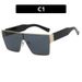 ActiveGo 2025 New European And American Style Square One-Piece Mirror Large Frame Versatile Street Photography Sun Protection_desvips.com