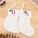 001 Cross-Border Decoration Supplies White Knitted Stockings Christmas Gift Bags English Letters Window Hangings_desvips.com