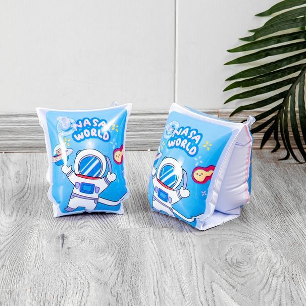 Swimming Rings Thickened Buckle Children's Arm Ring Inflatable Mermaid Dinosaur Astronaut Water Sleeve Baby Learning To Swim_desvips.com