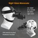 Single Tube Infrared Night Vision Device With Helmet Mount And Headband, Wide-angle Field Of View, 1080P 5x Zoom, Suitable For Outdoor Observation_desvips.com