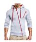 Men's Clothing Autumn and Winter New Classic Oblique Zipper Hooded Men's Casual Slim Sweater Jacket W01_desvips.com