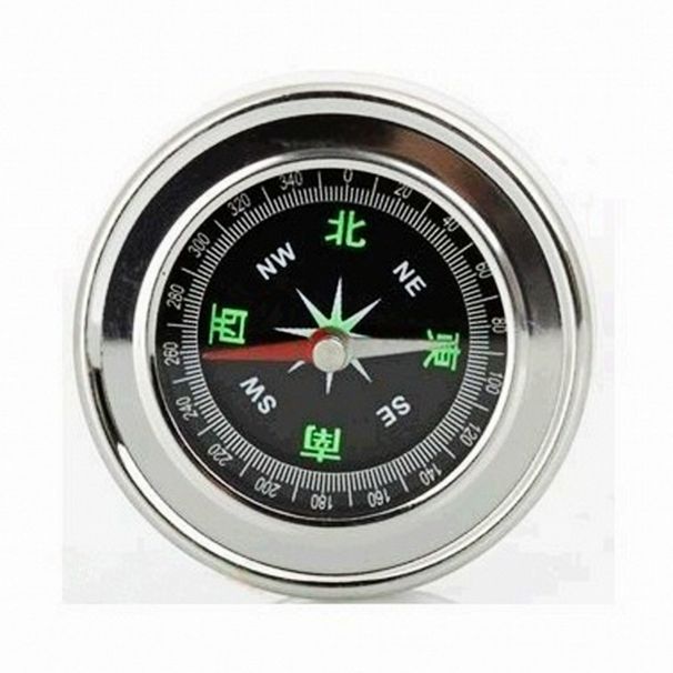 Camping Chinese And English Metal Stainless Steel Diameter 60 Compass North Needle Outdoor Hiking Supplies_desvips.com