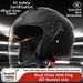 AD New Electric Motorcycle Helmet, Unisex, Full Face Helmet, Warm In Autumn And Winter, 3/4 Partial Helmet, Anti Fog._desvips.com