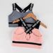 Women's Sports Casual Inner Wear Fitness Running Ribbon Letter Print Beautiful Back Yoga Bra_desvips.com