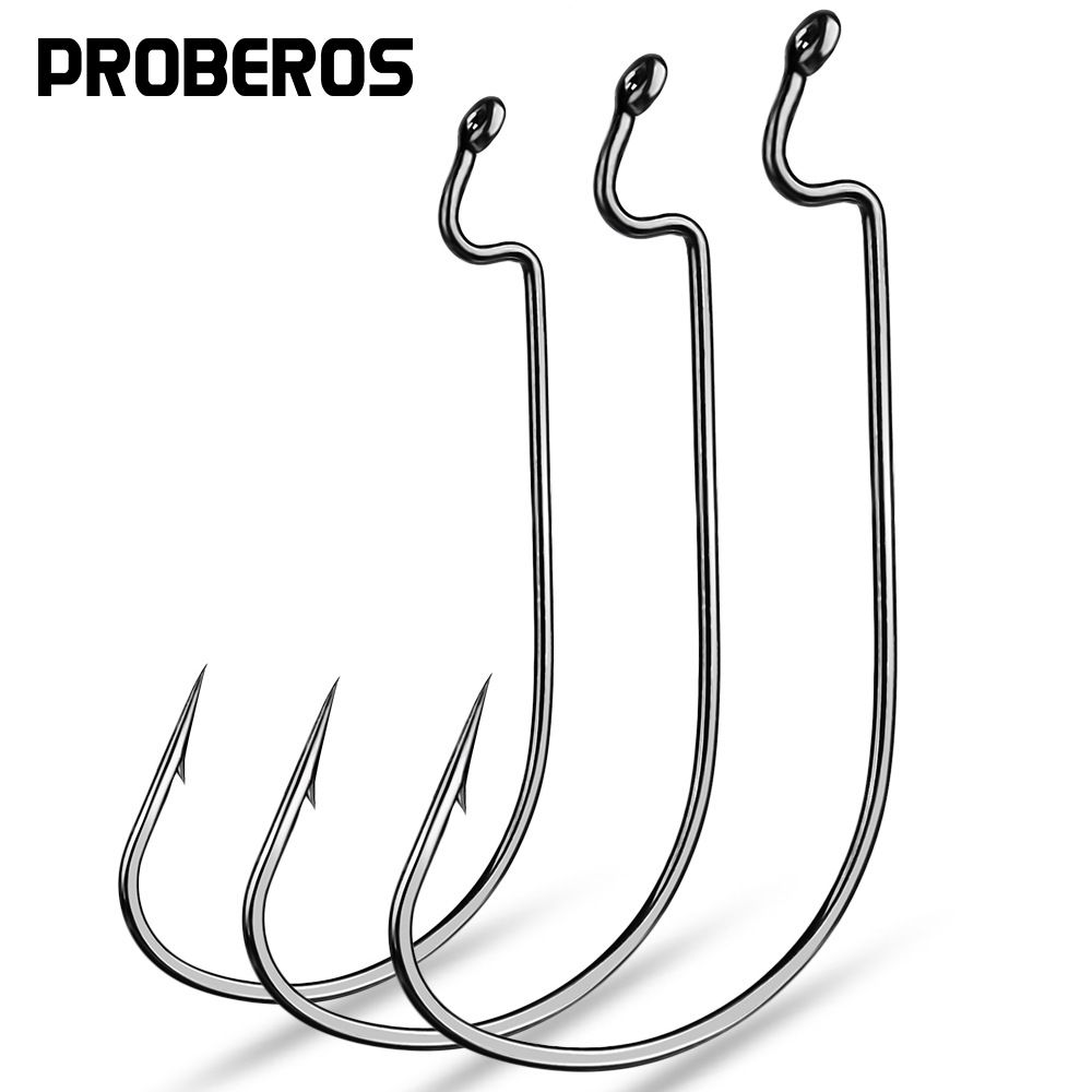 Worm Enhanced Wide Belly Crankbait 10 Pieces/Pack Thin Strip Lure Soft Bait Fish Hook Texas Rig Set_desvips.com