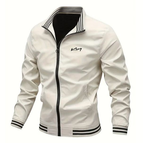 Men's Full Zip Jacket Black Navy Blue Coat Plain Zipper Pocket Sports Outdoor Streetwear Cool Casual Spr & Fall_desvips.com