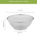 304 Stainless Steel Salad Colander With Handle Multi-Purpose Kitchen Strainer For Washing Rice Eggs Vegetables Pasta Draining Basket_desvips.com