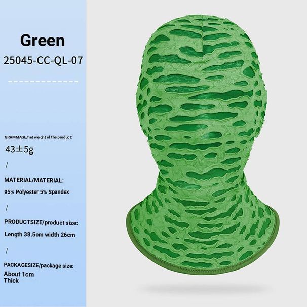 Halloween Full Face Mask - Breathable & See-Through Spooky Costume Accessory For Cosplay, Pranks & Parties - Unisex Design (Multiple Colors)_desvips.com