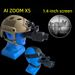 Single Tube Infrared Night Vision Device With Helmet Mount And Headband, Wide-angle Field Of View, 1080P 5x Zoom, Suitable For Outdoor Observation_desvips.com