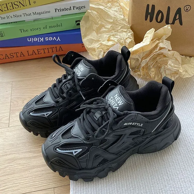 New Product Fashion Sneakers Women/Men Low Top Lace-Up Breathable Non-Slip Wear-Resistant Running Shoes 36-44_desvips.com