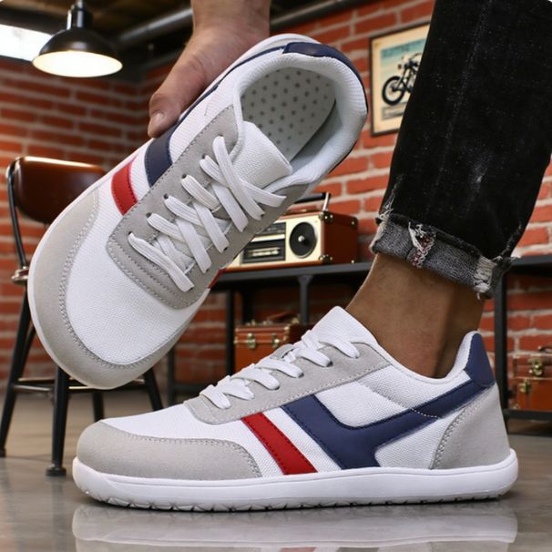 Men Wide Barefoot Shoes Minimalist Breathable Comfortable Walking Shoe Fashionable Lightweight Slip On Soft Man Trail_desvips.com