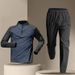 Sports Clothing Quick Drying Clothes Long Sleeved Trousers Suit Sports Track And Field Sports T Shirt Running Fitness Clothes_desvips.com
