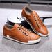 2026 Fashion Sneakers Youth/Men Superfiber Low Top Lace-Up Non-Slip Wear-Resistant Running Shoes 38-48_desvips.com