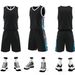 New Adult Children's Basketball Uniform Set, Unisex Plain Student Competition Vest Jersey, Customizable With Logo,_desvips.com