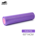 Yoga Foam Roller PE Material, 45cm/60cm High Density Muscle Massage Roller For Gym, Home Workout, Physical Therapy (Blue/Pink-Purple)_desvips.com