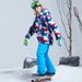 Children's Snowboard Ski Suit Boys Girls Warm Thickened Cotton Jacket And Pants Two-Piece Set_desvips.com