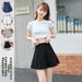 Korean Style High-Waisted Pleated Skirt For Women Summer Sports Anti-Exposure Slimming JK School Style Short Skirt_desvips.com