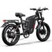 TIFGALOP F7 Electric Bicycle For Adults 20 Inch Fat Tire Full Suspension 2000W 52V24Ah Electric Mountains Bike_desvips.com