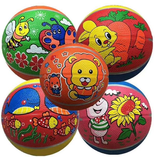 Basketballs Rubber Basketball Orange Black Gold Wire_desvips.com