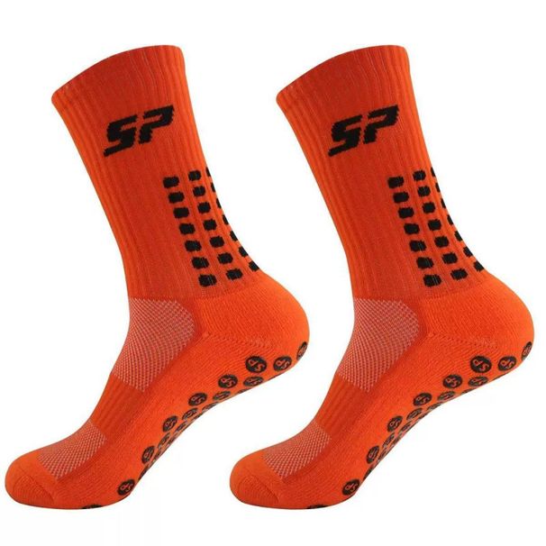 Anti-Slip Dot Adhesive Soccer Socks Shock Absorbing Sweat Wicking Training Sports Socks For Outdoor Running Cycling_desvips.com