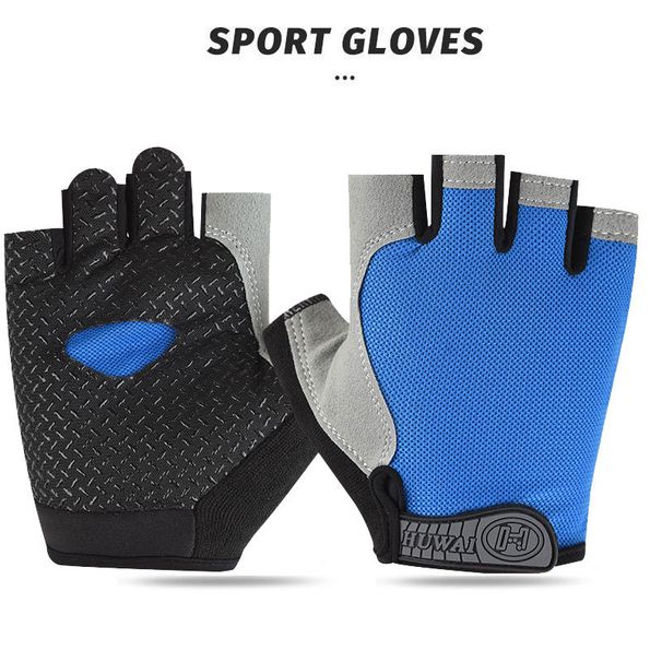 Sports Fitness Half-Finger Spring Summer Thin Style Unisex Fashion Climbing Cushion Workout Outdoor Cycling Gloves_desvips.com