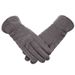 Cotton Winter Women's Electric Bike Riding Velvet Warm Outdoor Anti-Slip Touch Screen Gloves_desvips.com