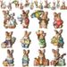 ornaments, Spring Tree Happy Easter Bunny Decorations, Handmade Wooden Ornaments_desvips.com