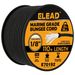 Heavy Duty Bungee Cord Roll, 1/8 Inch Diameter By 110 Feet Long, Marine Grade Outdoor Bungee Cords In Black, Super Elastic Shock Cords For Cargo, Camp_desvips.com