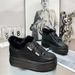 Fleece-Lined Velcro Sneakers Genuine Leather Height-Increasing Women's 8Cm Thick Sole Platform White Furry Shoes_desvips.com