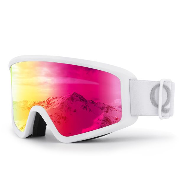 Qunature Ski Goggles, Anti-Fog Snow Goggles with Double Lenses for Winter Sports, 3 Colors_desvips.com
