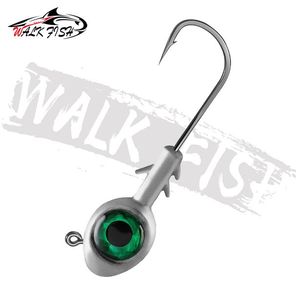 WALK FISH 1PCS 7g/10g Head Hook Large-eye Fish Head Lure Bottom Anti-disengagement Sea Anti-stick Reinforce Hook Install Trout_desvips.com