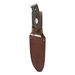Old Timer Heritage Series 169OT 10.25-inch Fixed Blade Knife With Stainless Steel Drop Point Blade, Laminate Wood Handle, Full Tang Design, And Leathe_desvips.com