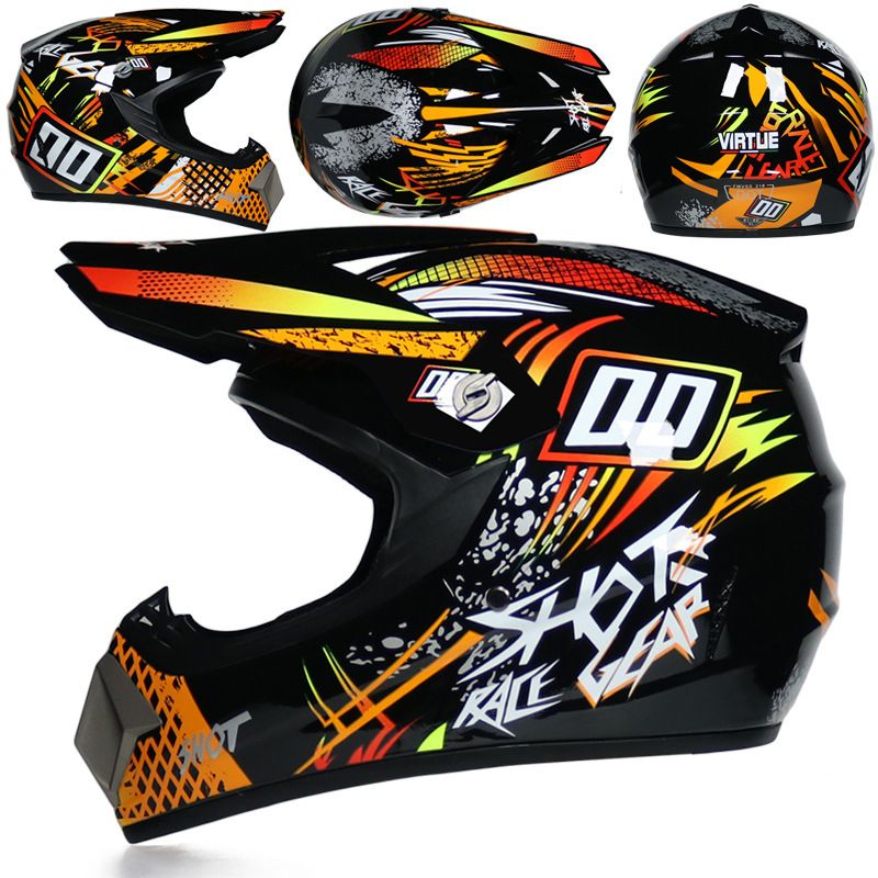 Off road non helmet motorcycle small off road helmet racing lightweight mountain full helmet with wind goggles helmet_desvips.com
