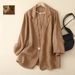 women's short trench coat – slim fit casual blazer jacket with belt, double breasted, (black, khaki, dark brown, navy, y green)_desvips.com
