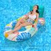 Square Leaf Inflatable Pool Chair Thickened PVC Floating Lounger With Backrest For Adults Water Hammock Seat For Pool Lake_desvips.com