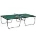Tischtennisplatte Tischtennis-Set, Klappbar, 8 Rollen, Inkl. Schläger U. Bälle, 274 Cm X 152.5 Cm X 76 Cm, Grün_desvips.com