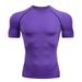 Men's Compression Workout Shirt - Quick-Dry Slim Fit Gym Tee For Running, Basketball & Yoga - Moisture-Wicking Activewear (S-3XL)_desvips.com