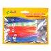 20pcs/bag Soft Octopus Lure Hoochies Squid Skirt Trolling Lure Soft Plastic Fishing Lures Trolling Skirts For Sea Bass Salmon_desvips.com