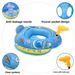 Kids Water Gun Swim Ring With Seat - Thickened PVC Inflatable Pool Float For Water Battles (Non-Toxic Includes 2 Squirt Guns & Repair Patch)_desvips.com