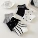 Pure Cotton Socks For Women, Summer Short Breathable Low-Cut No-Show Socks, New Trendy College Style_desvips.com