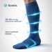 Bamboo Viscose Compression Socks Men Women 15 20 MmHg Knee High Soft Support For Daily Running Travel Work_desvips.com