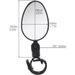 1/2pcs Bike Rearview Mirror 360° Adjustable Rotatable Handlebar Convex Mirror Safe Wide Angle For Bicycle Cycling Outdoor Sports_desvips.com
