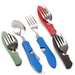 Stainless Steel Cutlery 4 In 1 Outdoor Picnic Tableware Foldable Knife Fork Spoon Bottle Opener Folding Pocket Cutlery Set_desvips.com