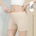 Women's Ice Silk Seamless Safety Shorts Modal Fabric Anti Exposure Summer Three Point Insurance Mid Waist Thin Leggings_desvips.com