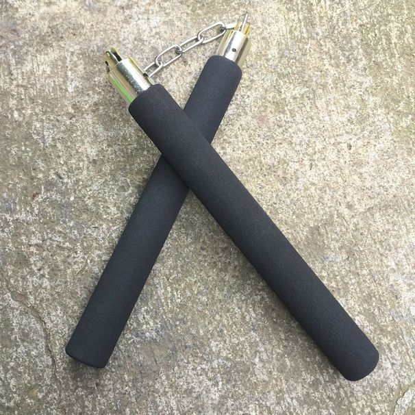 for Children Beginners Practice Nunchaku Foam Toy Two-Section Martial Arts Training Stick_desvips.com